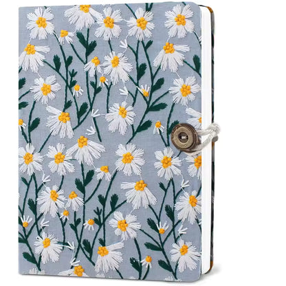 Embroidered Daisy Journal