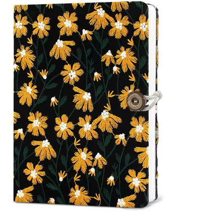Embroidered Daisy Journal