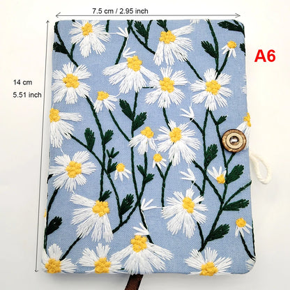 Embroidered Daisy Journal